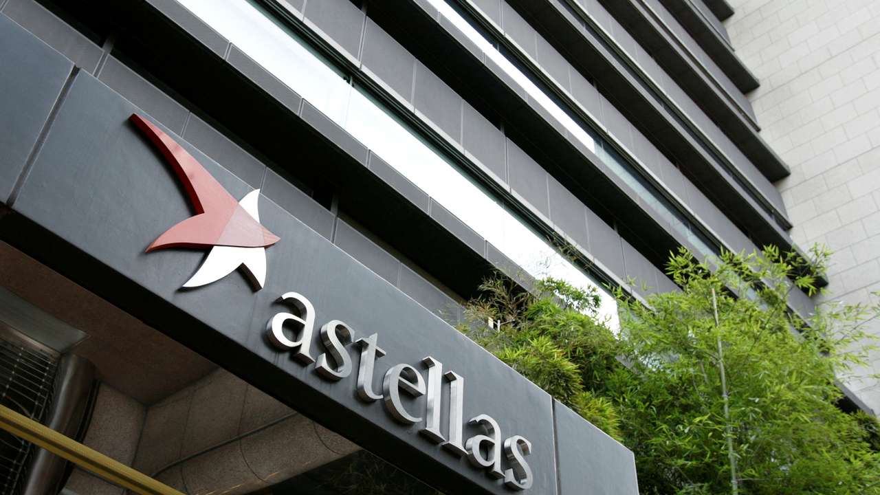 FILE PHOTO: Headquarters of Astellas Pharma Inc. is seen in Tokyo