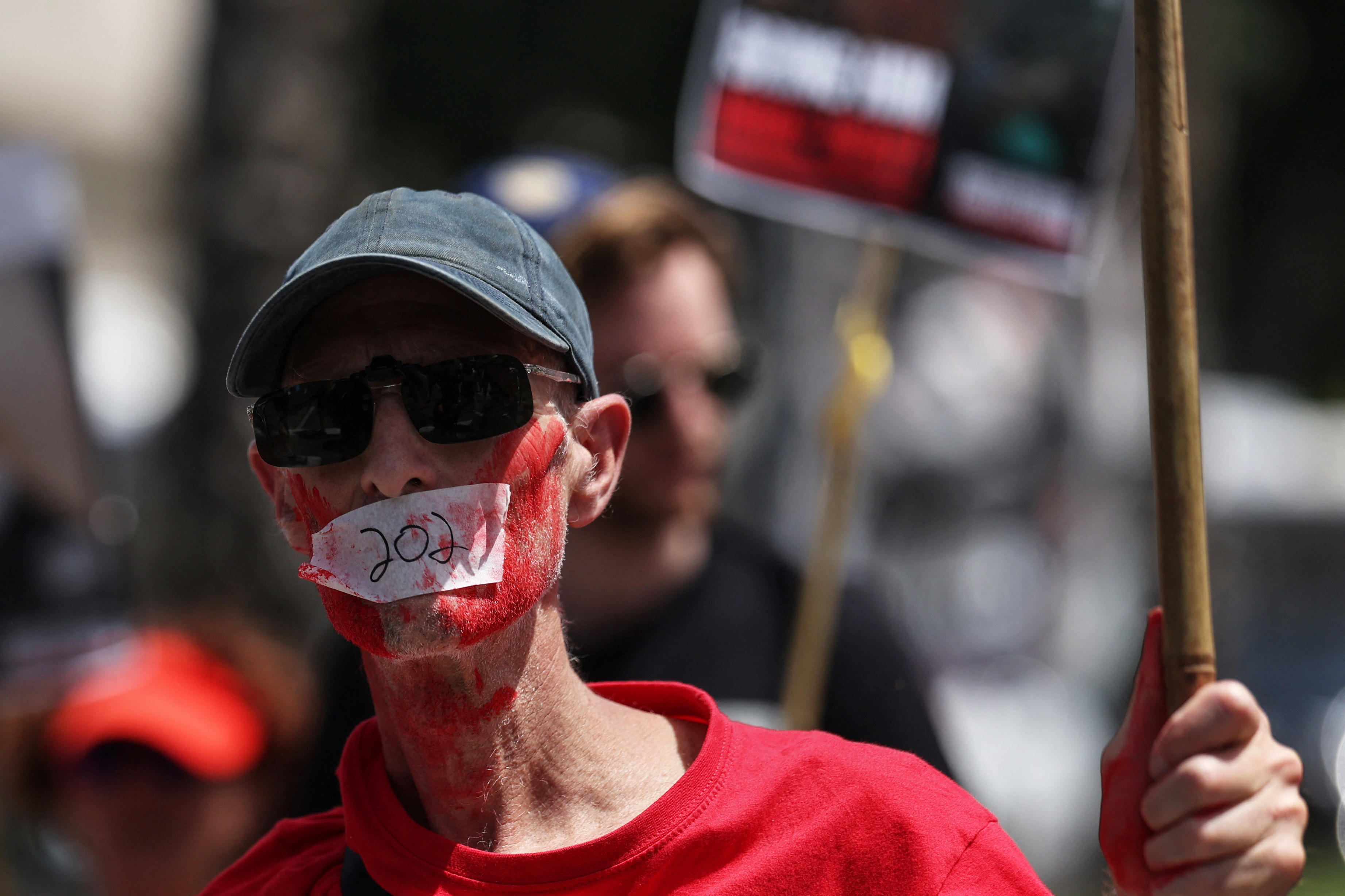 Protest to for the immediate release of Israeli hostages, in Tel Aviv