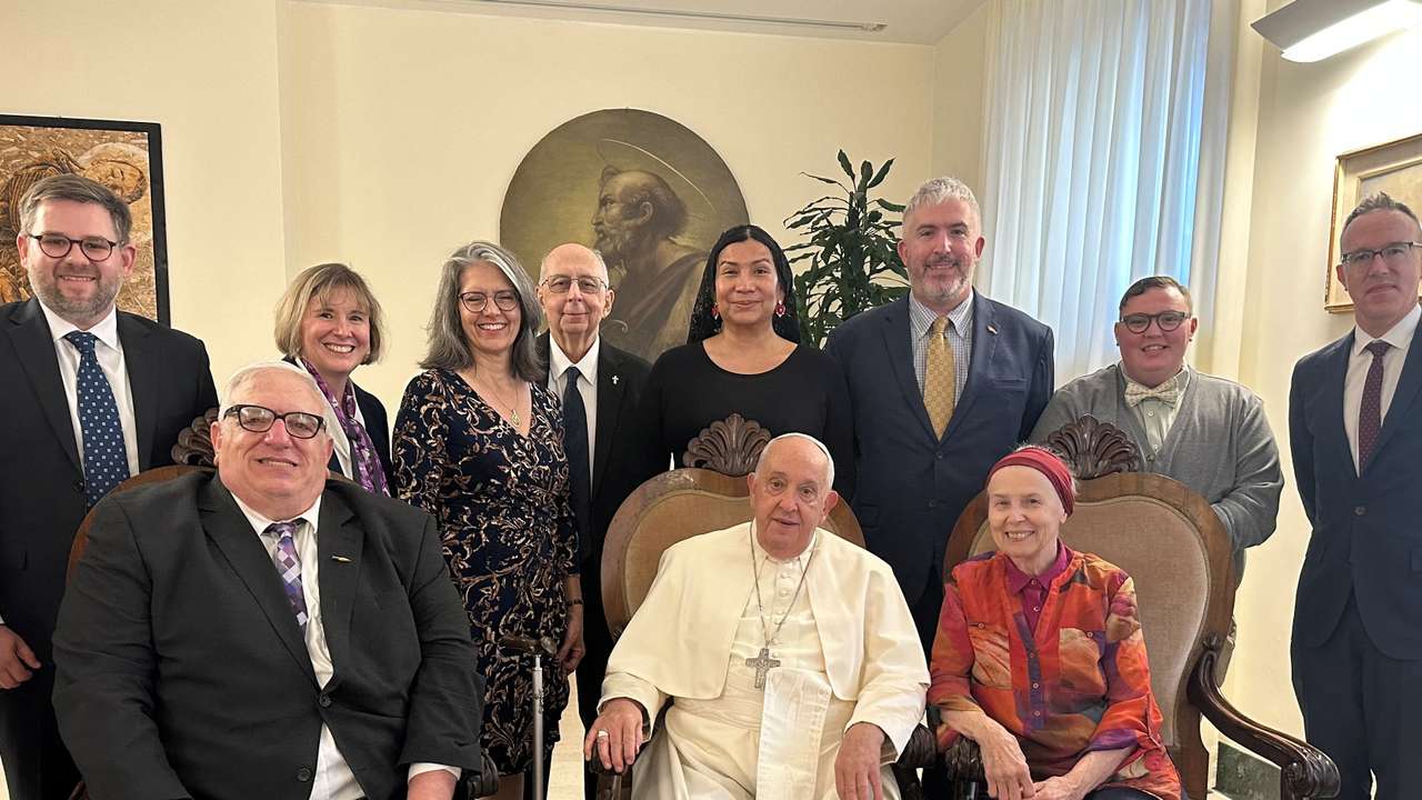 Transgender Catholics and supporters meet with Pope Francis at Vatican