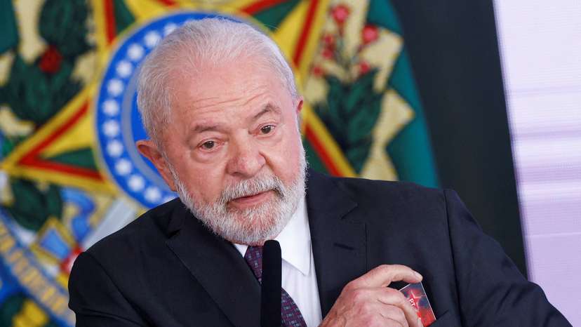 Brazil's President Luiz Inacio Lula da Silva speaks during a ceremony of social welfare program "Bolsa Familia" (Family Allowance) at the Planalto Palace in Brasilia