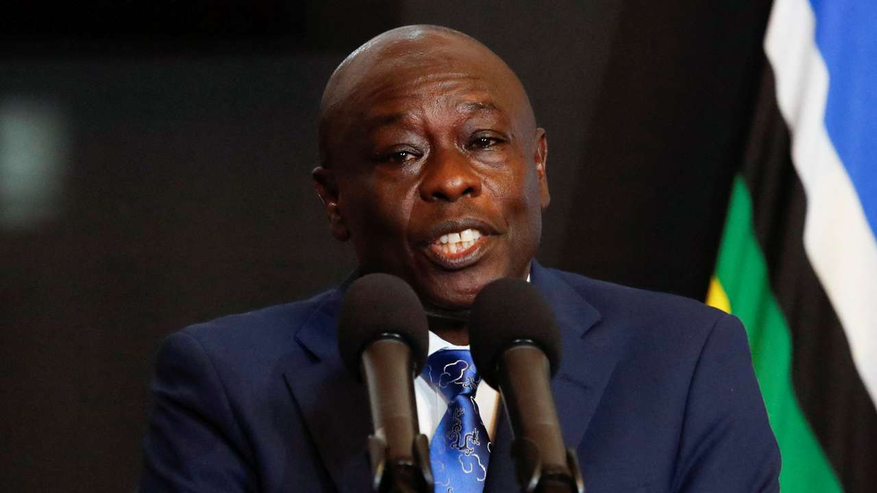 Kenya's Deputy President Rigathi Gachagua speaks during a press conference, ahead of lawmakers' vote over his impeachment motion at his residence in Karen, Nairobi