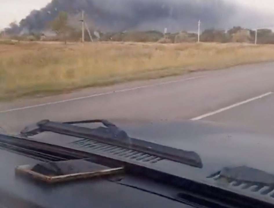 Military facility on fire in Russia's Volgograd region after drone attack