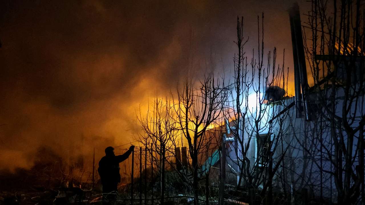 FILE PHOTO: Aftermath of a Russian drone attack in Kherson