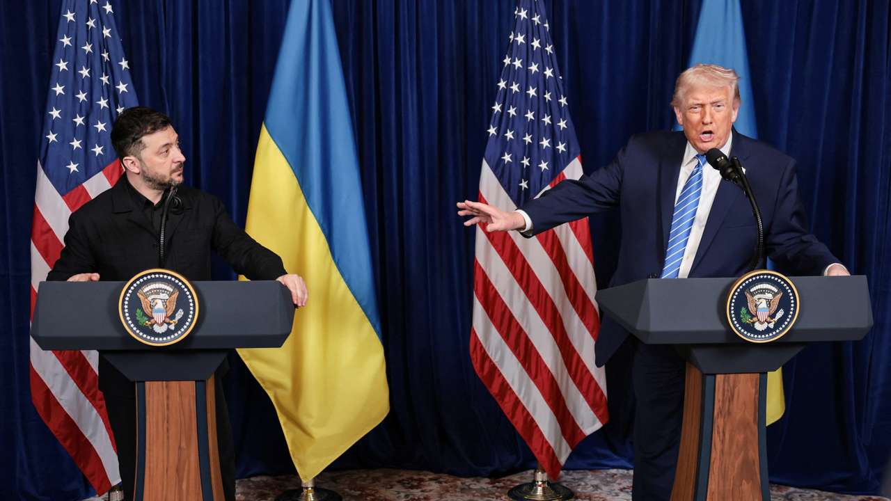 U.S. President Trump meets Ukrainian President Zelenskiy in Florida