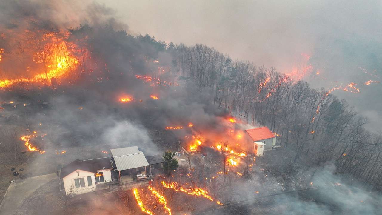South Korean wildfires spread, three more disaster zones named