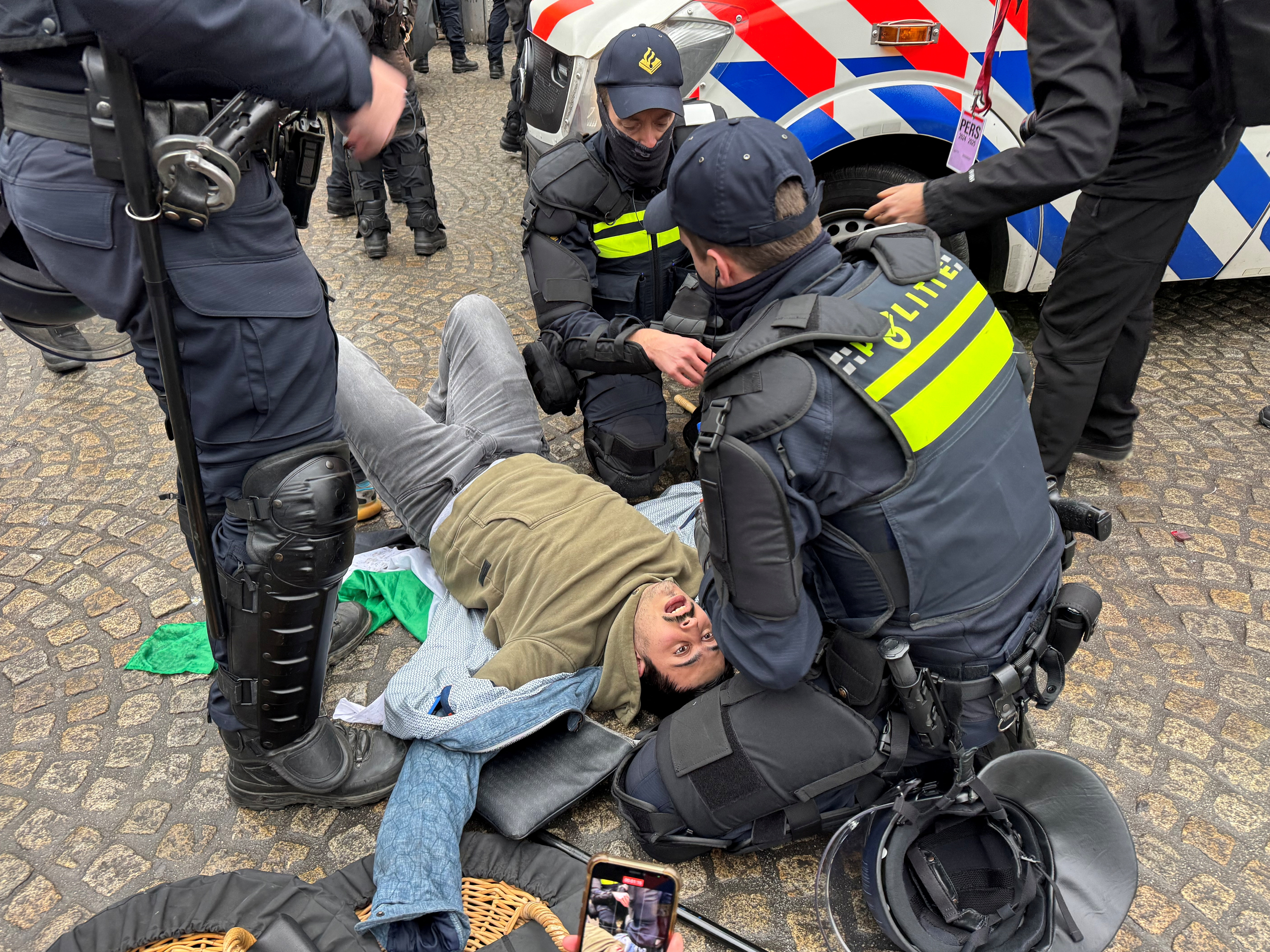 Pro-Palestinian banned demonstration in Amsterdam