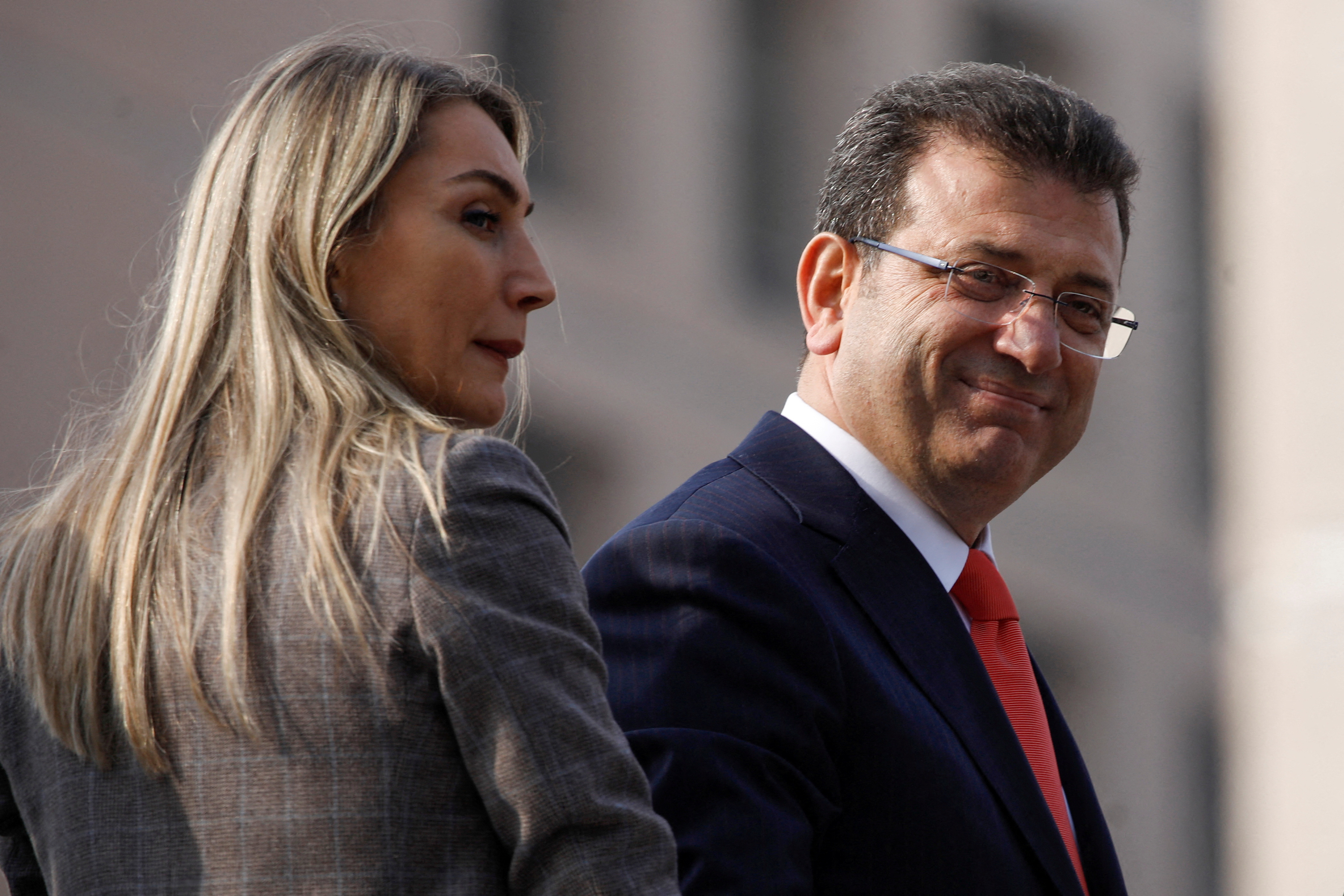 FILE PHOTO: Istanbul Mayor Imamoglu gives testimony to judicial authorities in Istanbul