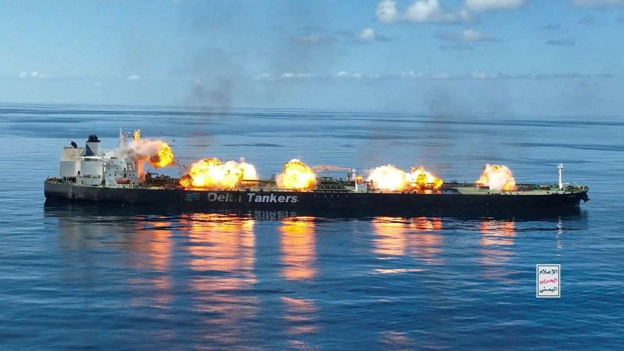 FILE PHOTO: Explosions on Sounion oil tanker in Red Sea