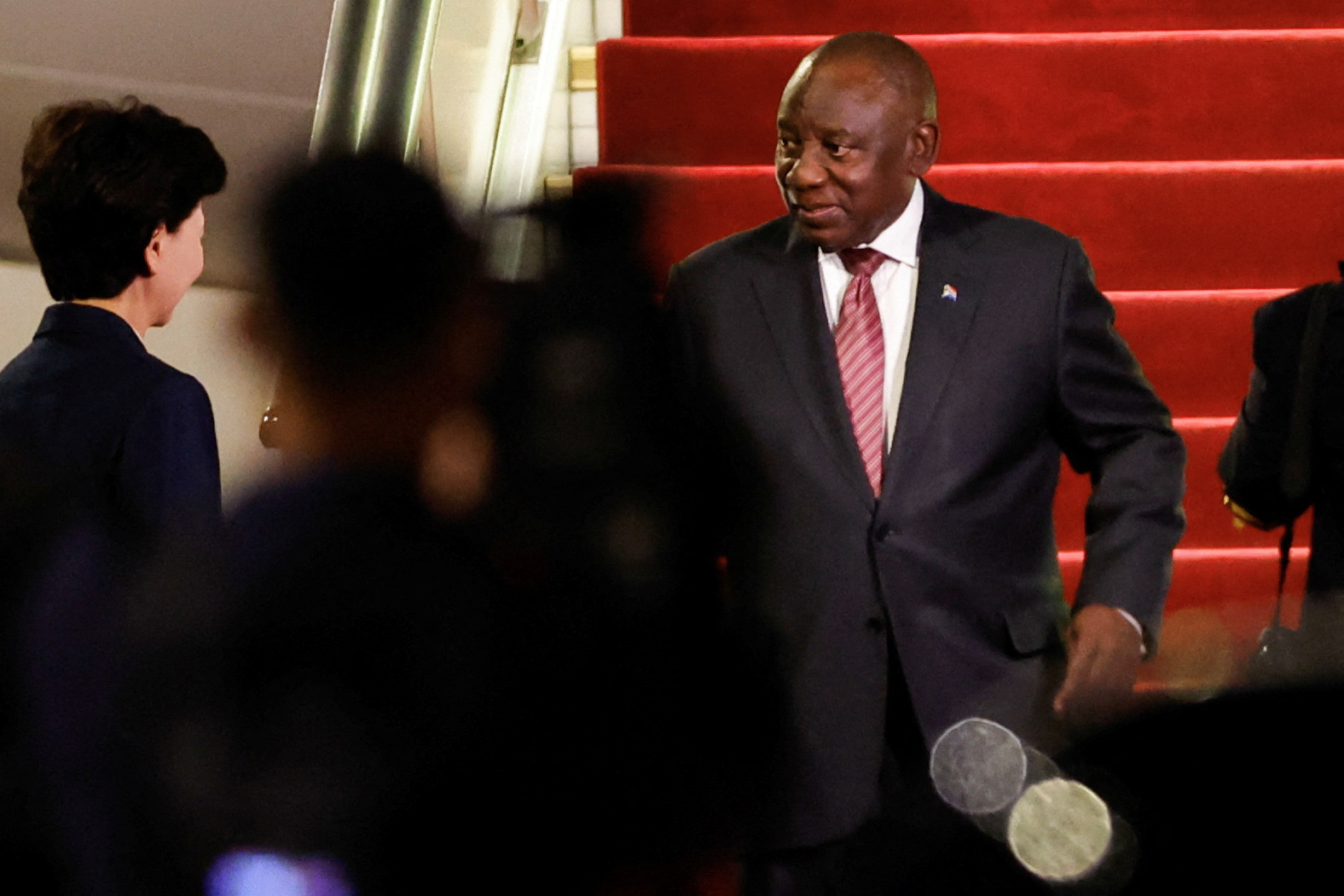 South Africa's President Cyril Ramaphosa arrives in Beijing ahead of China-Africa Cooperation forum