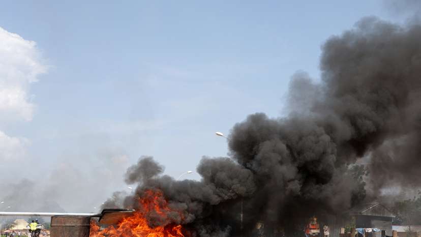 Protests as Cameroonian opposition rejects Biya's presidential election win, in Garoua