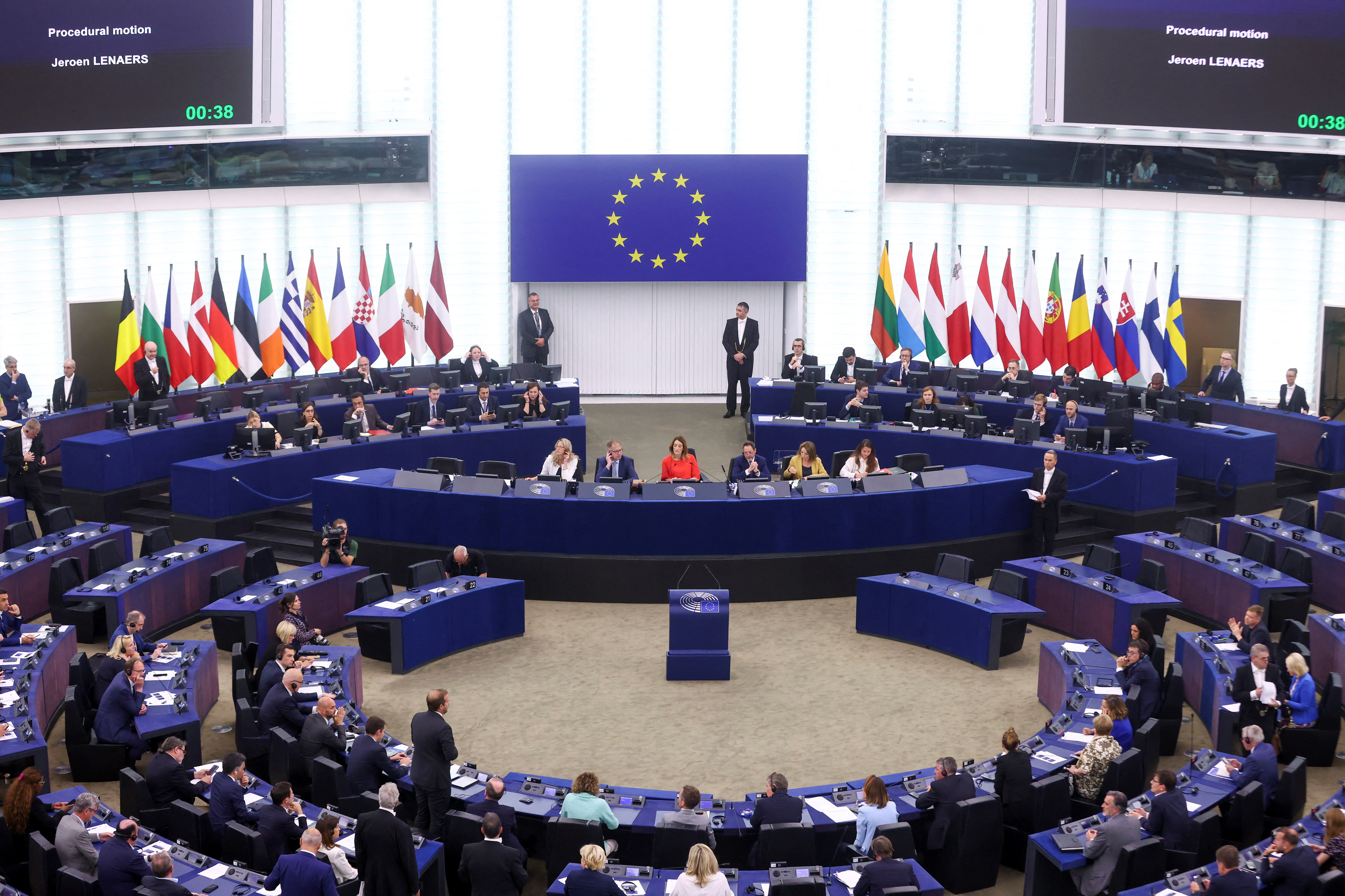 European lawmakers vote to choose the next President of the European Commission, at the European Parliament in Strasbourg