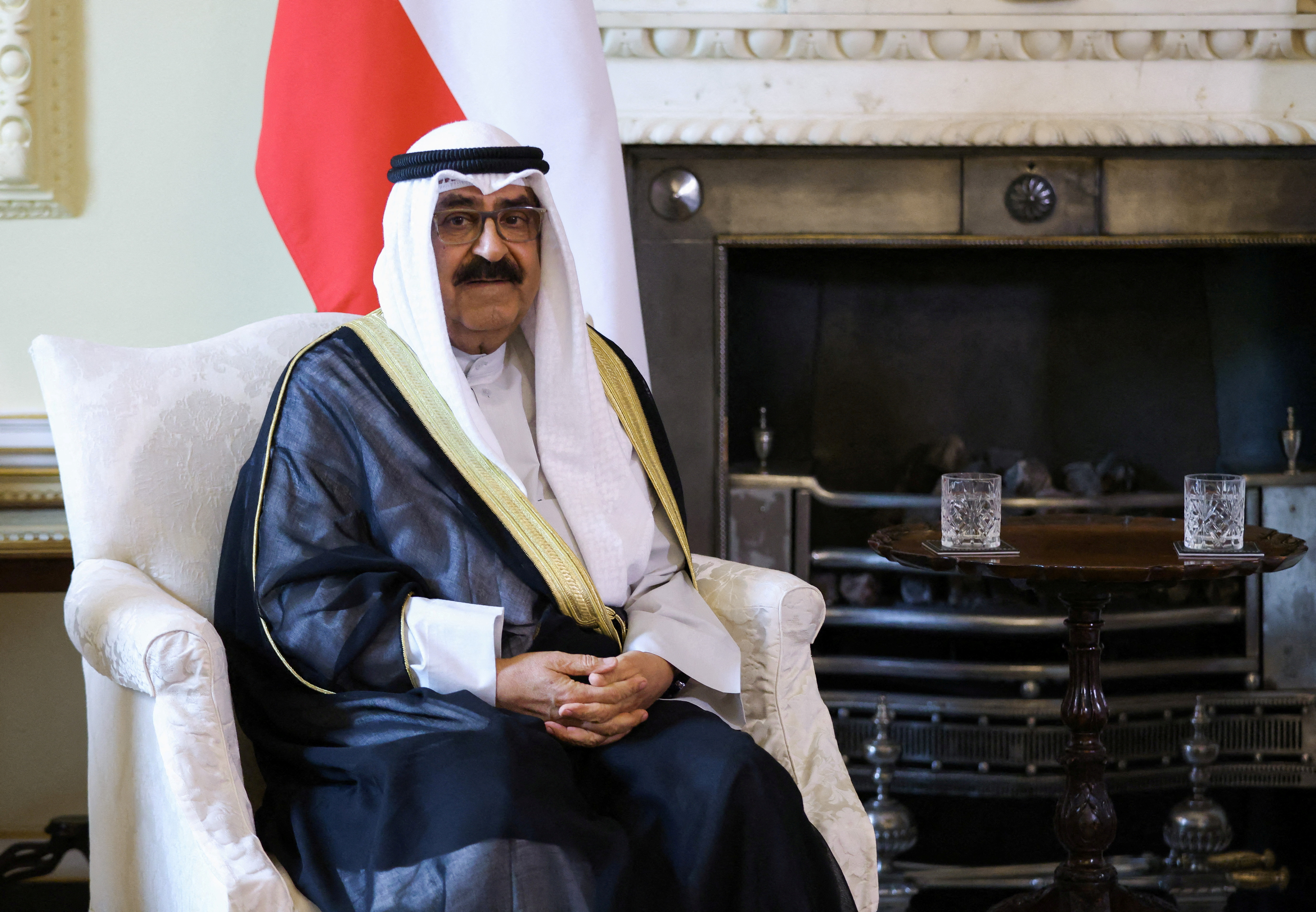 FILE PHOTO: Britain's Prime Minister Sunak meets Kuwait's Crown Prince