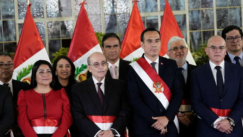 Peru's new President Jose Jeri presents his new cabinet, in Lima