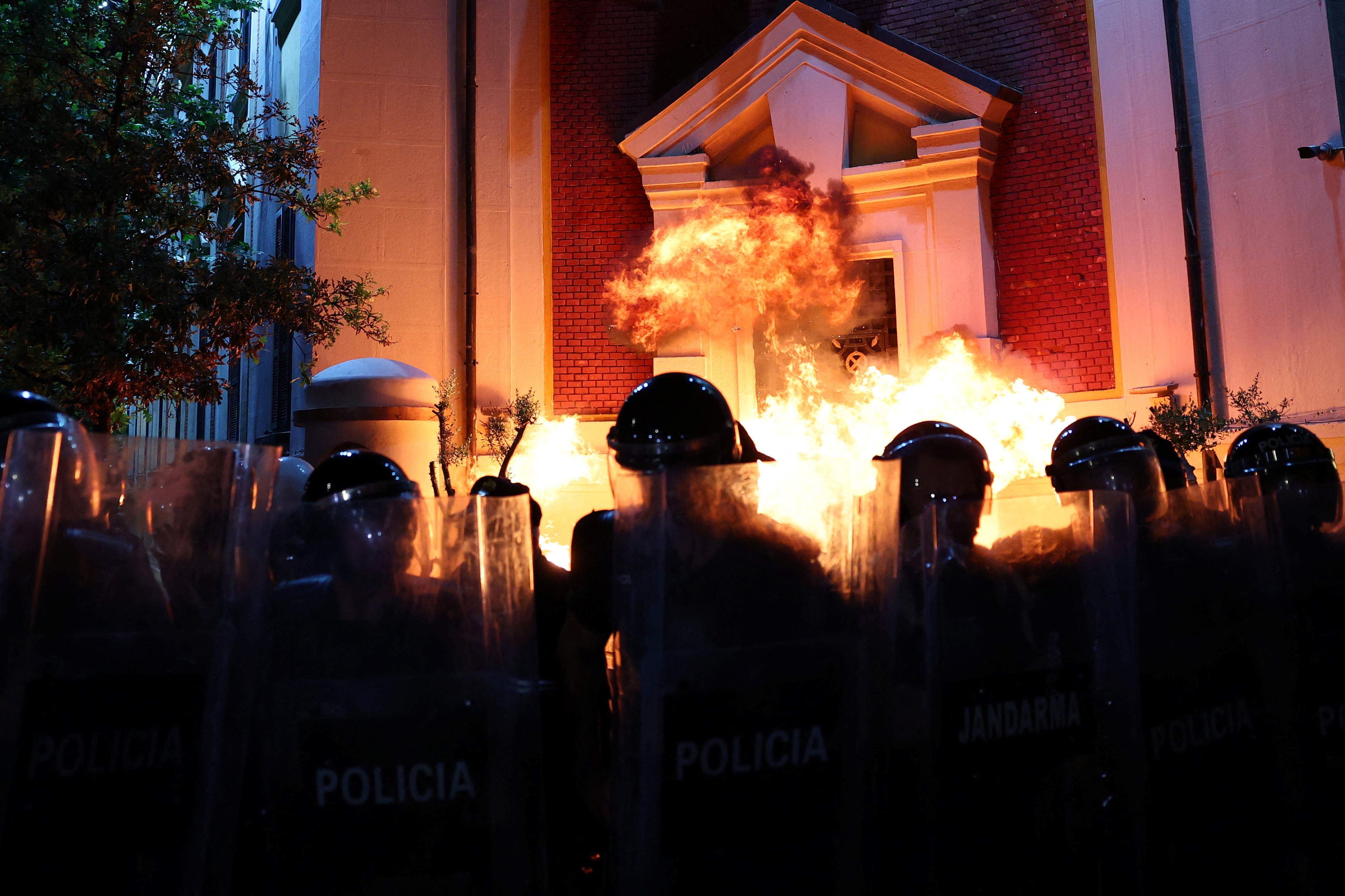Anti-government protest in Tirana