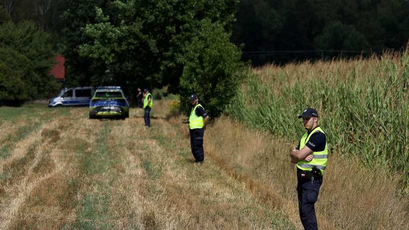 An unidentified object fell and exploded in a cornfield overnight in eastern Poland