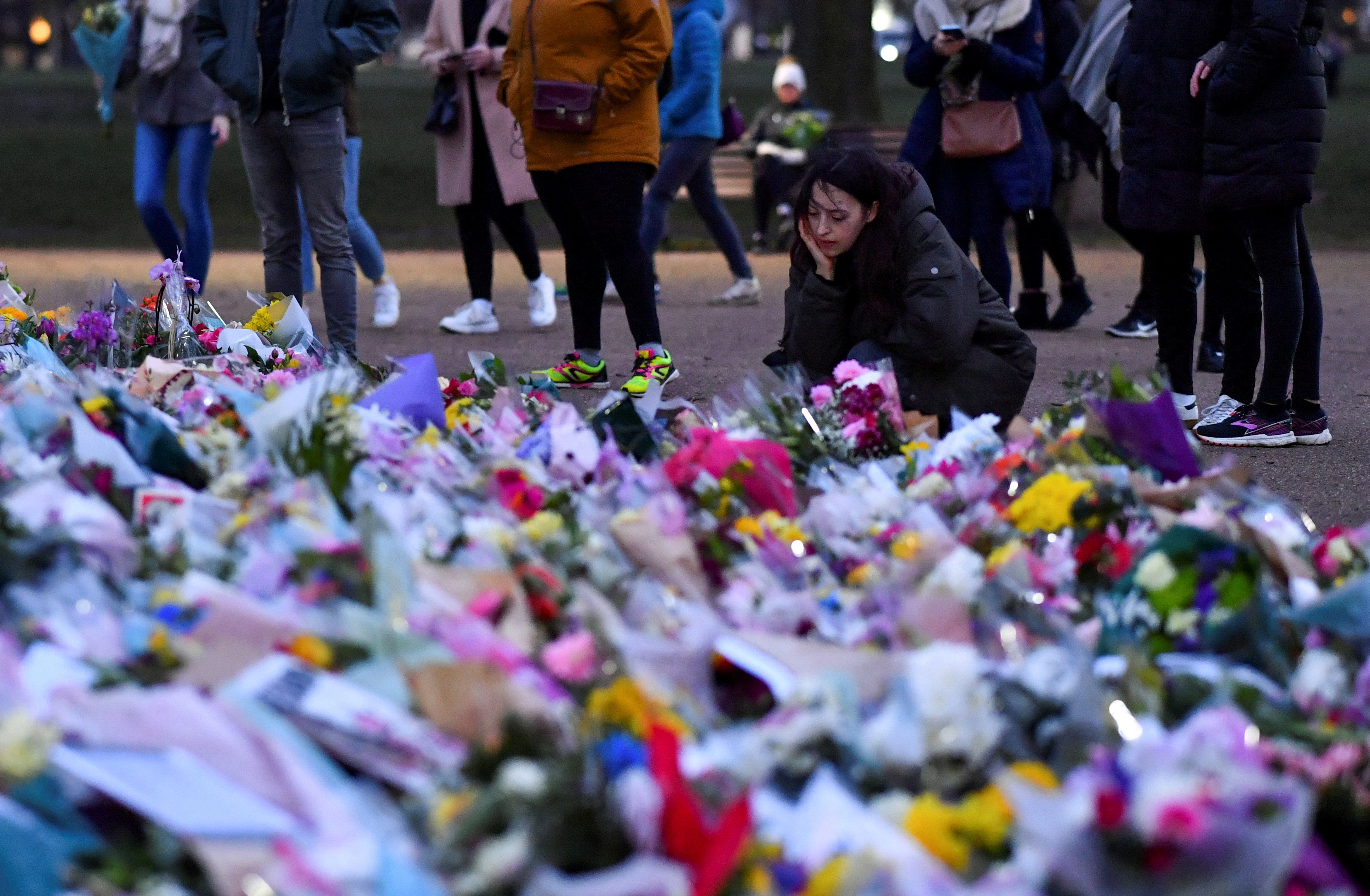 FILE PHOTO: Memorial site at the Clapham Common Bandstand, following the kidnap and murder of Sarah Everard, in London