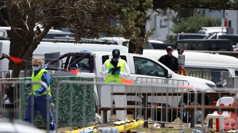 Aftermath of shooting incident at Bondi Beach in Sydney