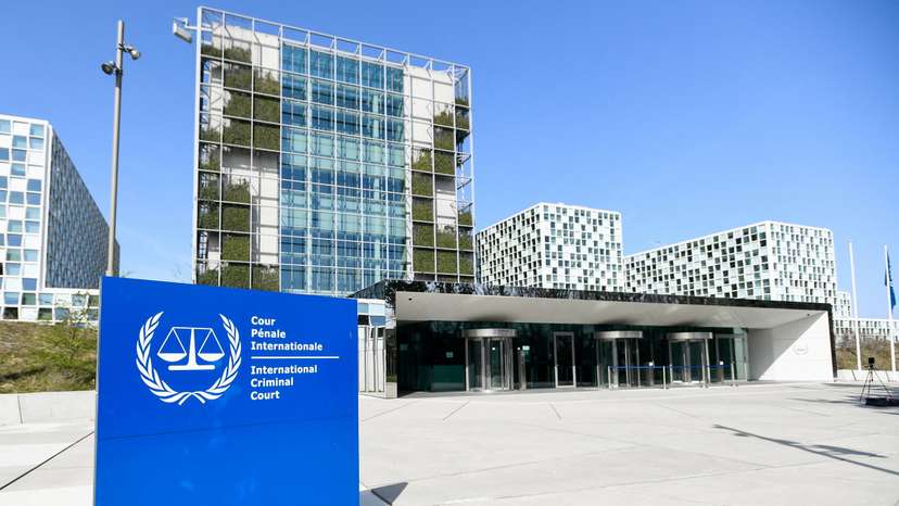 FILE PHOTO: An exterior view of the International Criminal Court in The Hague.
