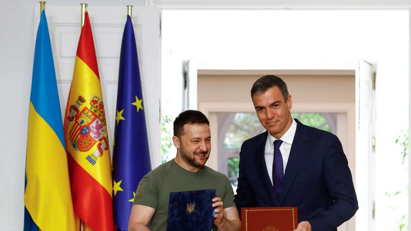 Ukraine's President Volodymyr Zelenskiy visits Spain