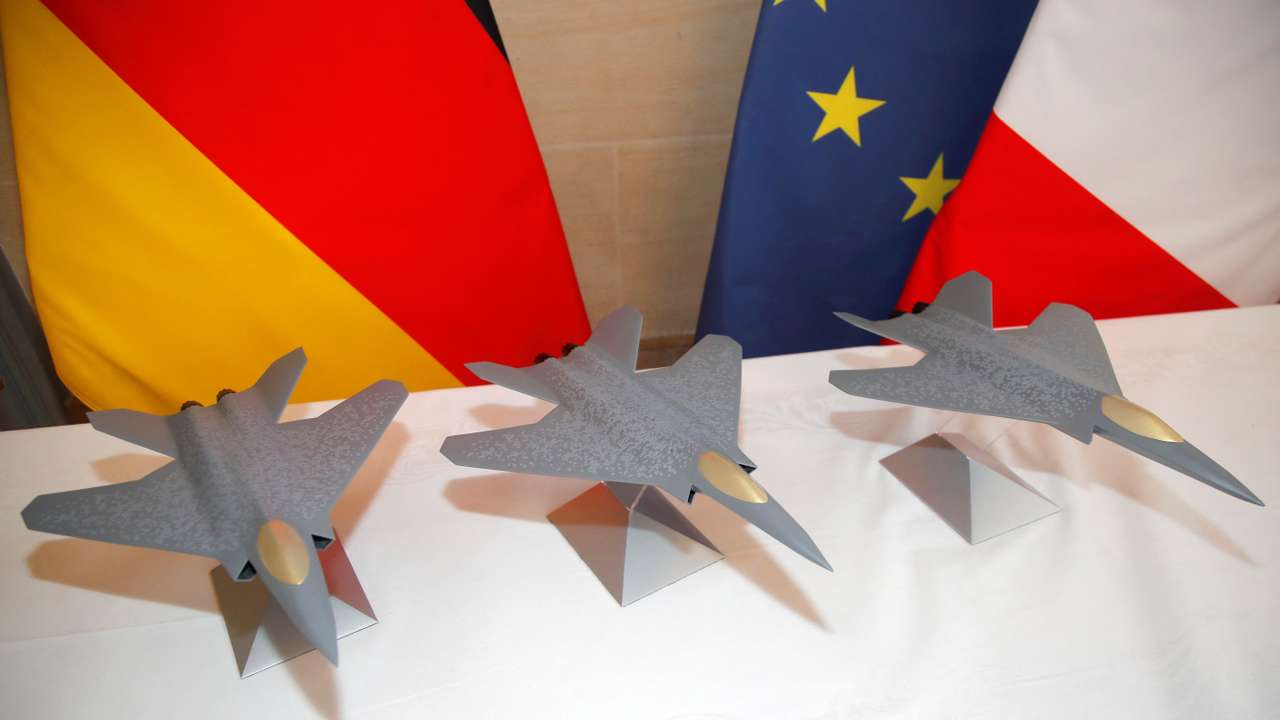 FILE PHOTO: France, German, Spanish defence ministers sign contract for prototype of next-generation fighter in Paris