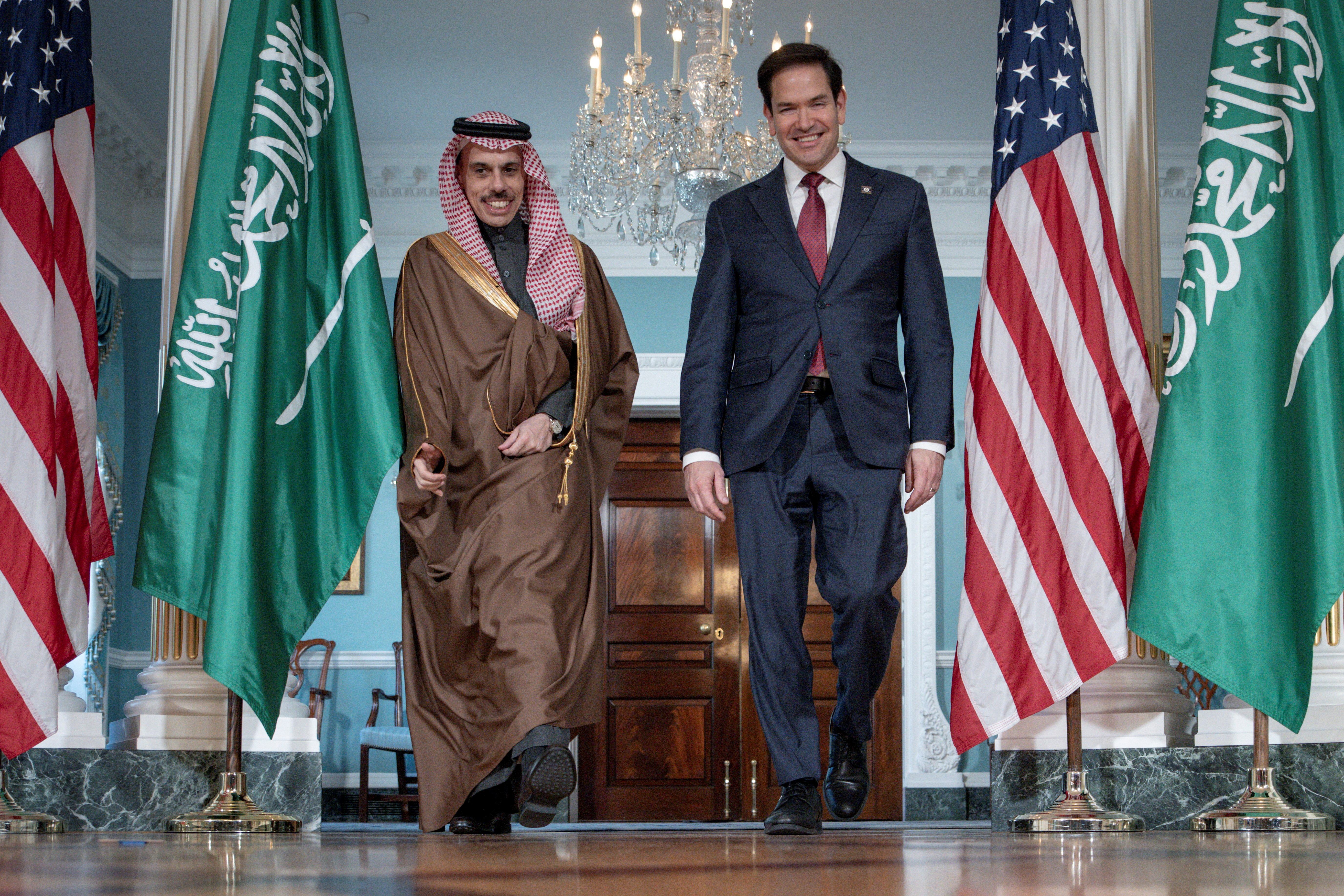 U.S. Sec. of State Rubio meets with Saudi Foreign Minister Faisal bin Farhan Al Saud